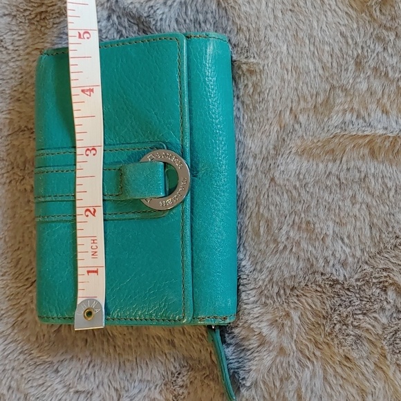 Danier Teal Genuine Leather Wallet - Picture 8 of 14
